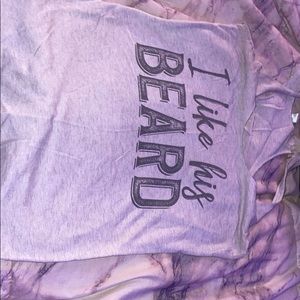 “I like his beard” tank top